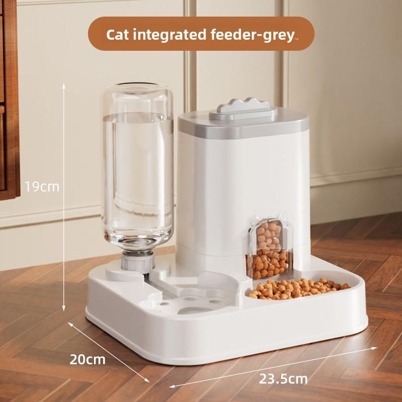 Automatic Pet Feeder Double Bowl for Cats and Dogs with Automatic Water and Food Refill