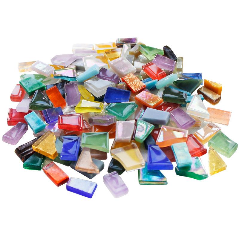 Diy Mosaic Fragments Irregular Shaped Handmade Stone Jade  Glass Particles