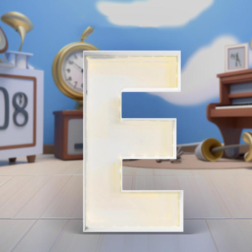1Pc 64cm Mosaic Balloon Frame Letters Big Marquee Light Up Letters DIY Kit for Birthday Party Wedding Backdrop Decor Letter A-Z Pre-Cut Foam Board