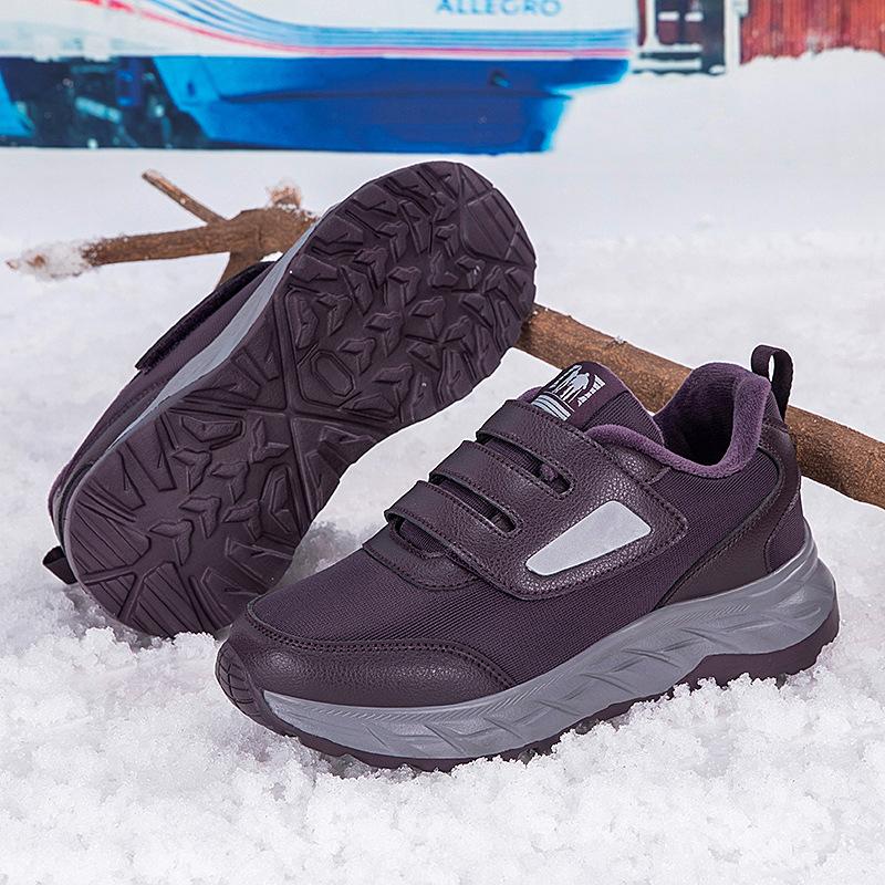 

Зимние хлопковые свободные и легкие туфли для мамы, обувь для ходьбы, удобные и теплые туфли для пожилых, спортивная обувь для среднего и пожилого возраста, мужская и женская 36 фиолетовый