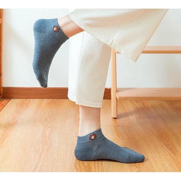 

Solid Color Cute Style Fashion Women s Korean Cotton Bear Socks Soft Cute Strong Sports Casual Socks Accessories Decoration Gift