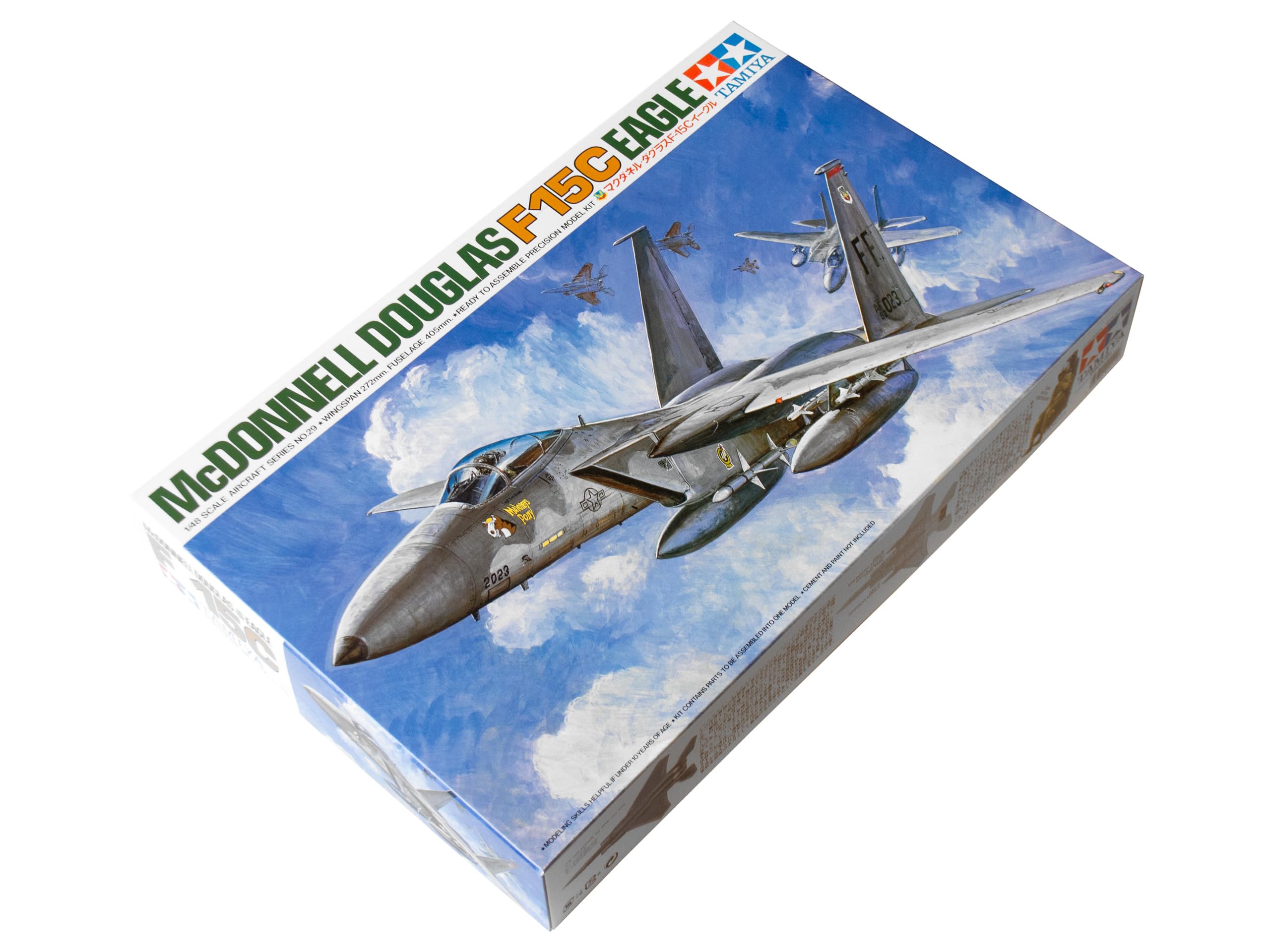 

Tamiya 1/48 Masterpiece Aircraft Series No. 29 U.S. Air Force McDonnell Douglas F-15C Eagle Plastic Model Kit 61029