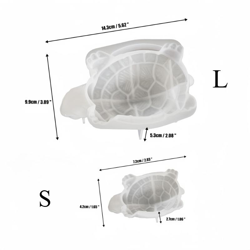 1pc 3D Sea Turtle Mold Candle Making Silicone Mould for DIY Craft Projects Office Home Decoration and Gift Idea for Beach Lovers