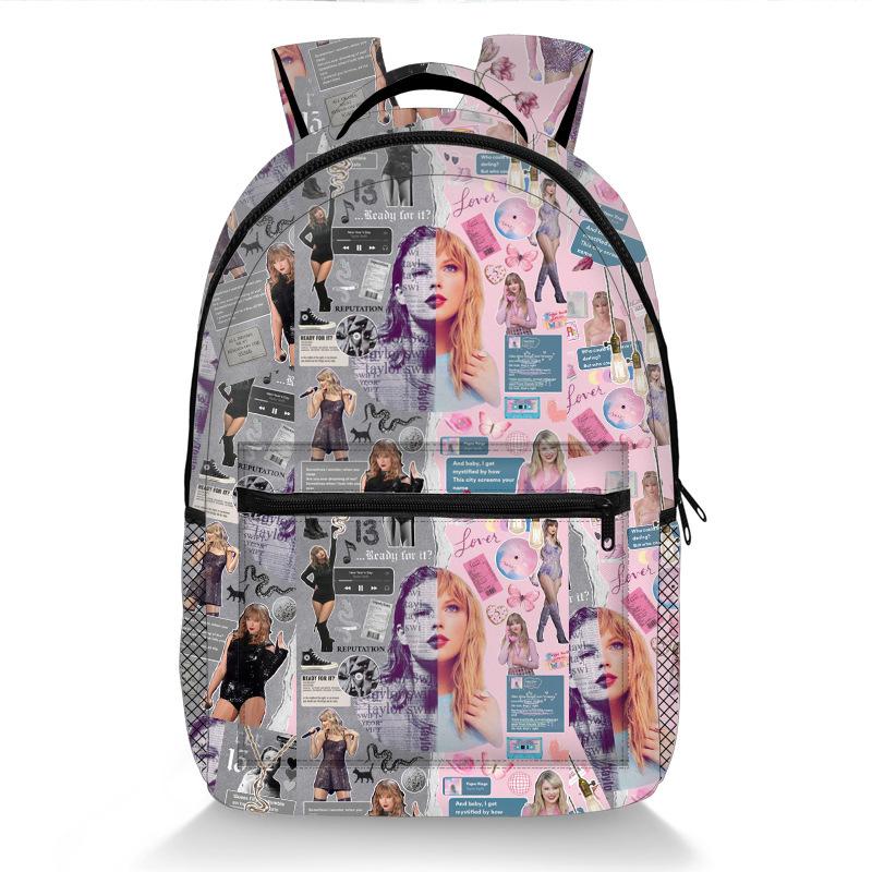 Popular Taylor Swift Taylor Swift School Bag Polyester Full Print Backpack Backpack