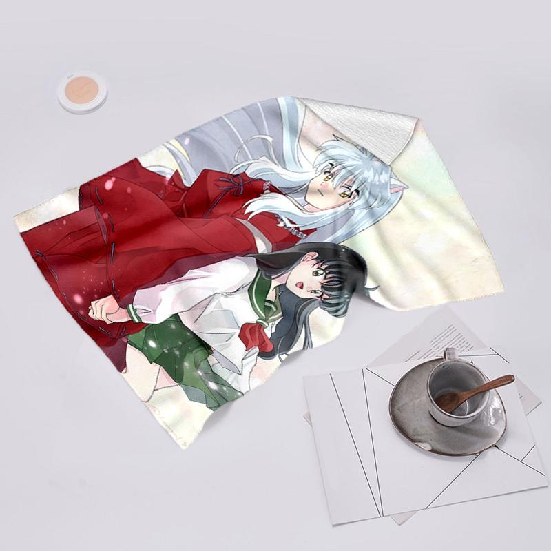 proof beach towel with Inuyasha & Kagome pattern - soft,absorbent,quick-drying,machine washable - perfect for swimming,camping,bathing