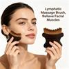 Ergonomic Shape Contour Massage Brush Soft Bristles Face Care Brush  Jawline Care