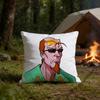 The PPostal DDude Pillow Cover Polyester Square Cushion Case  cm Decorative for Home Couch Bed Car Decor