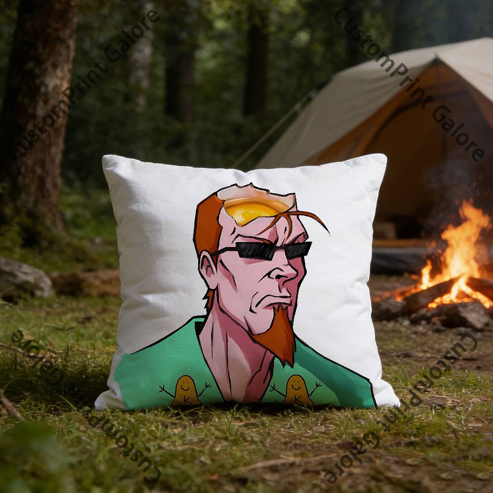 The PPostal DDude Pillow Cover Polyester Square Cushion Case  cm Decorative for Home Couch Bed Car Decor