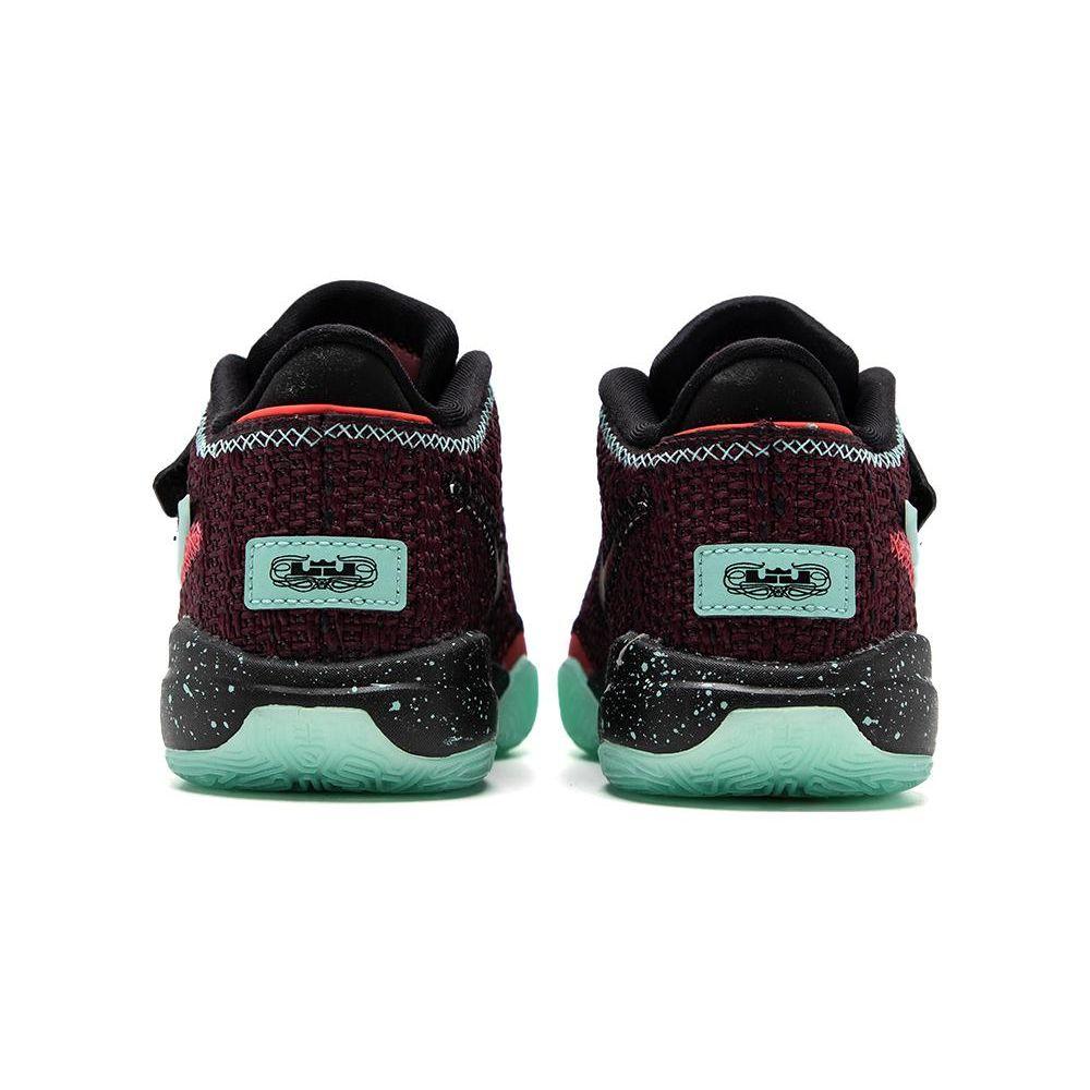Nike LeBron 20 SE PS Night Maroon Black Emerald Rise Kids' Basketball Shoes FB8975-600