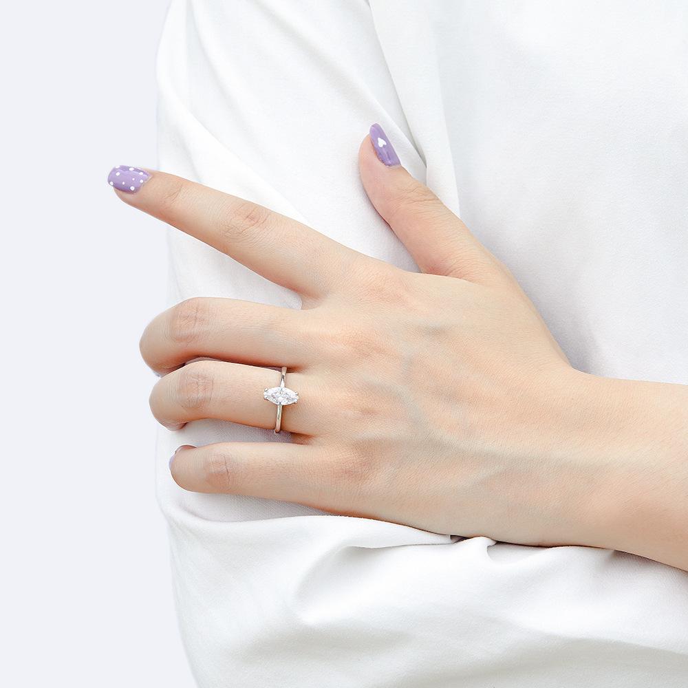 Zirkónový prsteň Lindon Classic 925 Sterling Silver Dámske šperky Svadobný darček na párty