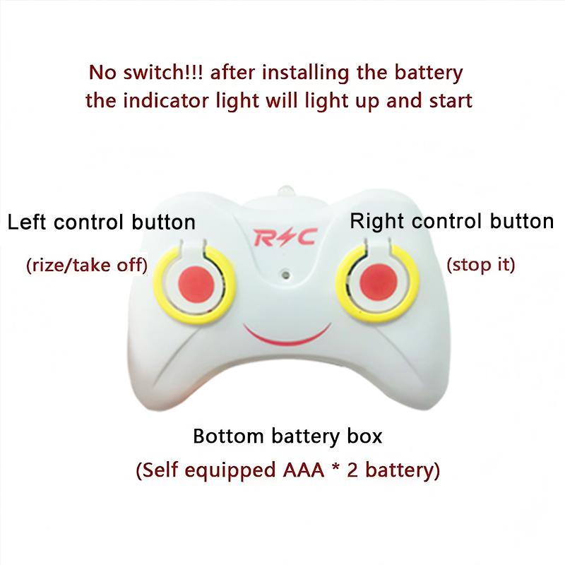 Rechargeable Mini RC Drone Remote Safe Fall-resistant RC Helicopters Drone Children ToysNo remote control battery