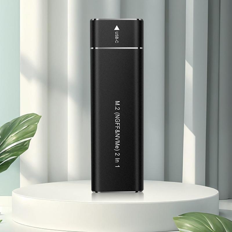 Aluminum M.2 Case Enclosure Adapter for NVMe Drives USB 3.1 Gen 2 10Gbps Transfer Speed Portable Enclosure Case