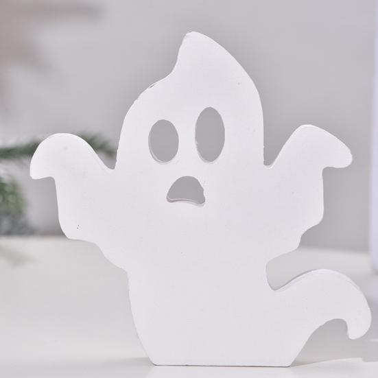 Halloweenská duchová ozdoba Samostatně stojící duchová cedule Dekorace na patrový tác Duchový stolní střed pro Halloweenskou podzimní párty