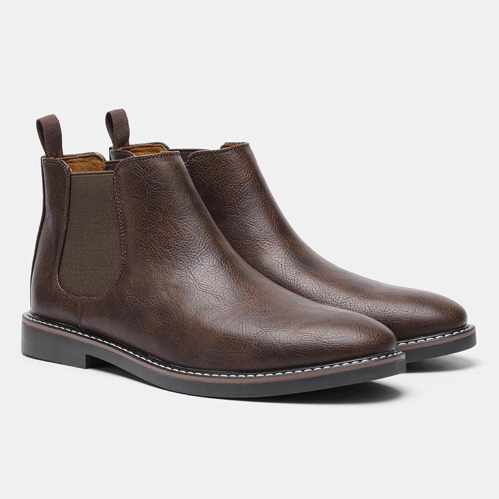 Men Boots Comfortable Retro Fashion 2026 Brand Boots Leather