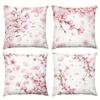Cherry Blossom Polyester Pillowcases Double-Sided Floral Pattern Decorative Cushion Covers For Sofa Bed Living Room Home Decor