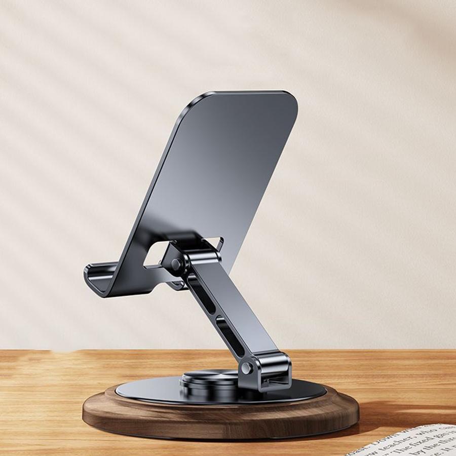 Support de bureau réglable en métal à 360° pour téléphone portable, compatible avec iPhone, iPad, Xiaomi