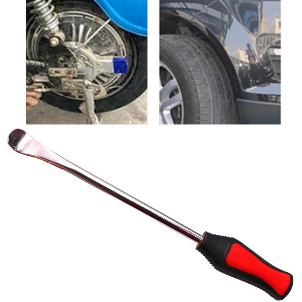Strong Crowbar for Car Motorcycle Tire Stripping Heavy Duty Pry Bar High Strength Alloy & Steel Material Red/Silver