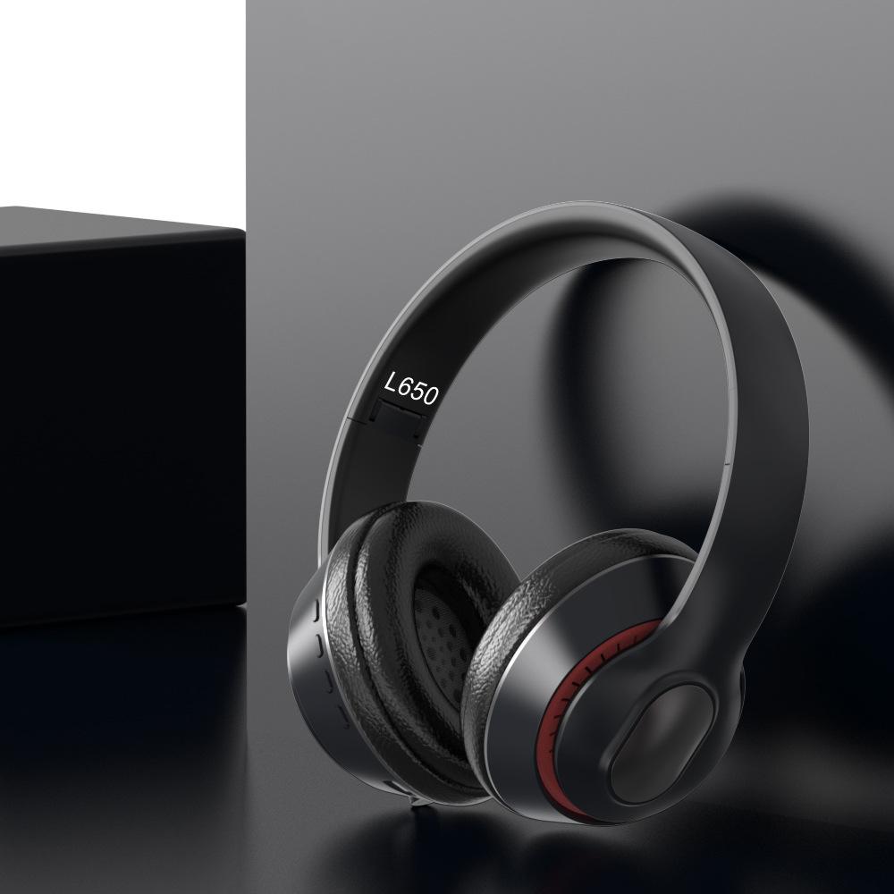 Bluetooth Headband Headset: Wireless Stereo, Noise-Canceling, Card Slot, Universal for Phones & Computers
