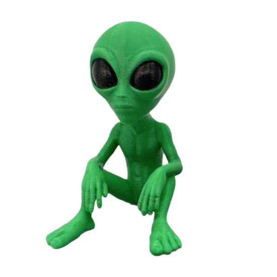 Mini Alien Ornament Sci-fi Alien Figur Lustige Sitzende Alien Statue Pflanzgefäß Dekoration für Garten Zuhause Schreibtischdeko Geschenk für Alien-Liebhaber