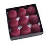 9-pack Christmas Ball Pendants, Special-shaped Flocking Painted Balls, Christmas Party Venue Decorations