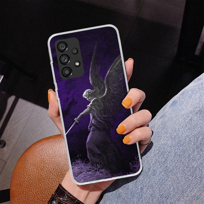 Archangel Michael Phone Case For Samsung Galaxy A52 A32 A22 A12 A51 A31 A50S A30S A20S A10S Note 20 Ultra 10 Plus S10 A72 A71 Ga