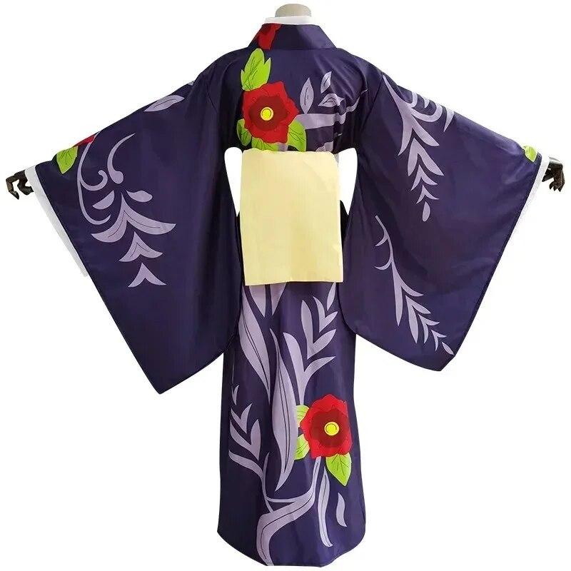 Anime Demon Slayer Kimetsu No Yaiba Cosplay Costume Tamayo Uniform Kimono Halloween Carnival Party Clothes Outfit Suit