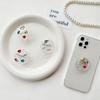 Colored Gemstone Diamond Rhinestone Round Wind Mobile Phone Case Desktop Bracket Airbag Back Sticker Retractable Portable