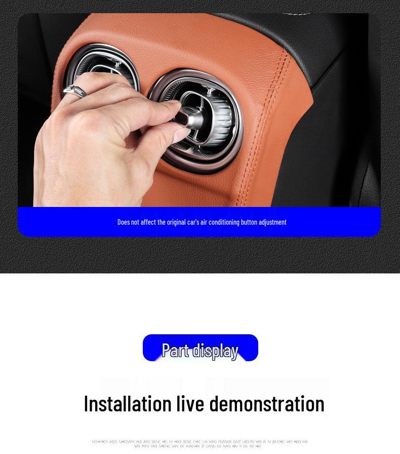 Mercedes-Benz GLC260L/GLC300 Mittelkonsolen-Schutzpanel - Kratzfestes Innenraum-Add-On.