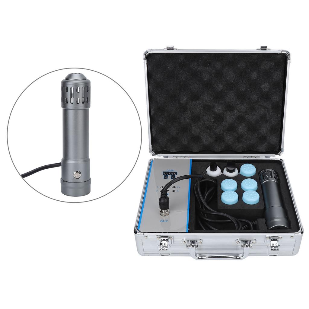 ED Shockwave Treatment Machine Deep Massage Pain Relieve Extracorporeal Therapy Instrument Black Gold 100‑240V EU Plug