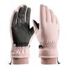 USB Heated Gloves: Winter Warmth with Thick Velvet, Cold-Resistant Motorcycle Riding Power Bank Heating