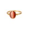 Stainless Steel Opal Rings for Women Aesthetic Water Drop Gold Color Wedding Ring Waterproof Jewelry Finger Accessories Gifts