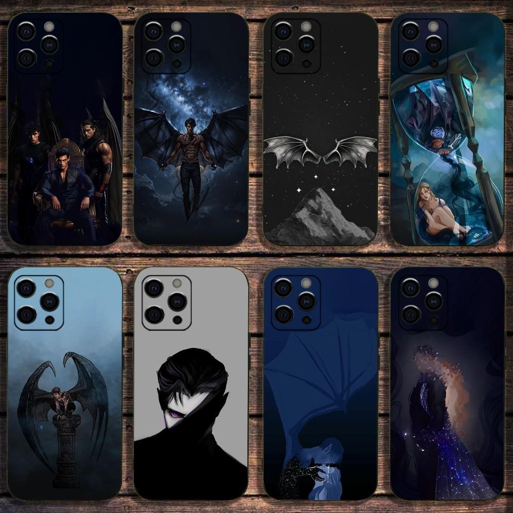 Acotar Court M-Mist und Fury Handyhülle Für Apple iPhone 15,14,13,12,11,Pro,X,XS,Max,XR,Plus,Mini Weiche Schwarze Hülle