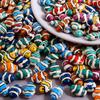 Different Style Random Mix Ceramic Beads For Jewelry Making Supplies Ball Flower Heart Star Loose Bead DIY Bracelets Accessories