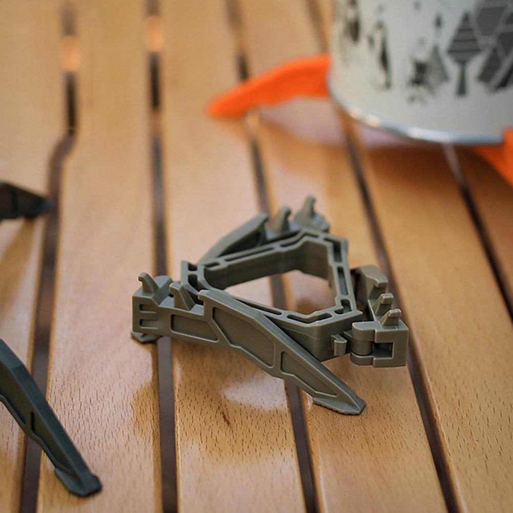 Nylon Fuels Can Stabilizer 3 Gears Adjustable Universal Cartridge Canister Tripod Foldable Accessories Outdoor Camping Equipment