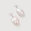 Baroque Pearl Dangle Earrings for Women - Elegant High-End Luxury Studs