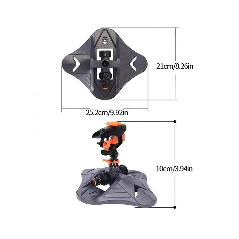 

360° Automatic Rotating Garden Irrigation Water Sprinklers Adjustable Angle Lawn Yard Agriculture Irrigation Tool