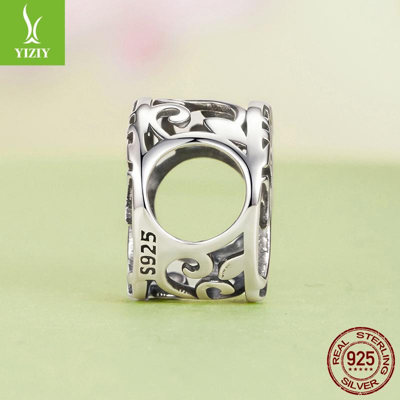 Hollow Tree Of Life S925 Sterling Silver Beads Loose Beads Retro Trend Diy Lucky Beading Accessories