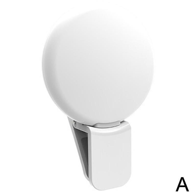 Light Mobile Phone Fill Flash Lens Portable LED External Fill Light Mini Circular Fill Light Clip For IPhone