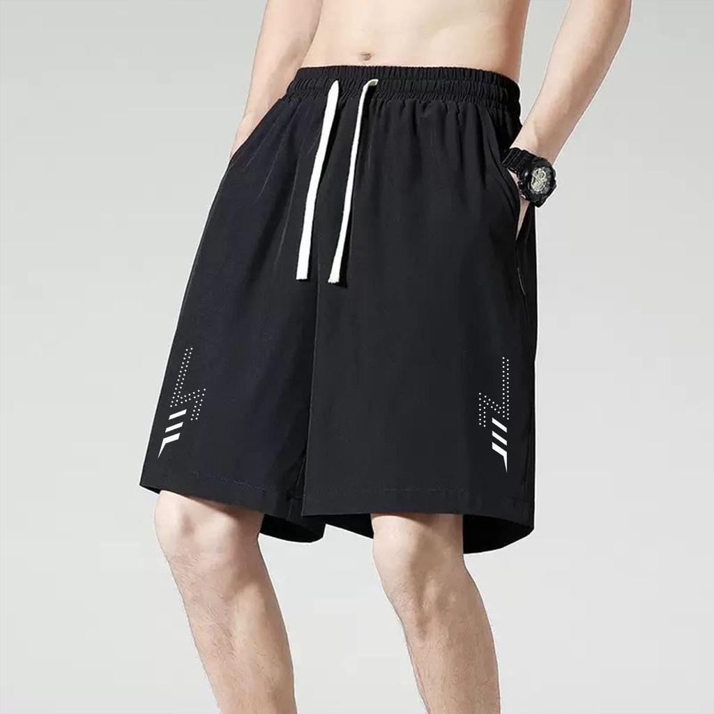 Men's 2024 Quick-Dry Ice Silk Shorts: Lightweight, Breathable 5-Point Running & Casual Wear