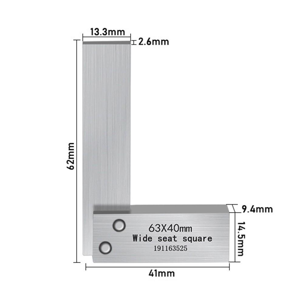 Adjustable Right Angle Precision For Engineer Precision Measure Hardened Steel 3pcs Right Angle Ruler High Quality China Mainland