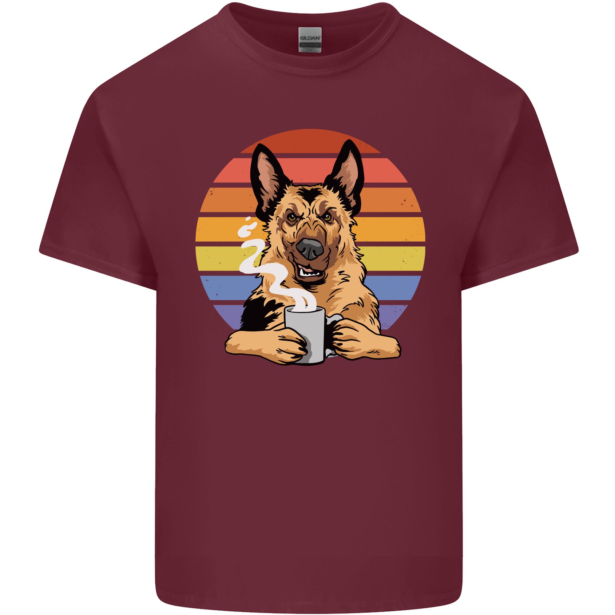 A Fierce GerUnisex Shepherd Alsatian Coffee Unisexs Light Cotton TShirt S