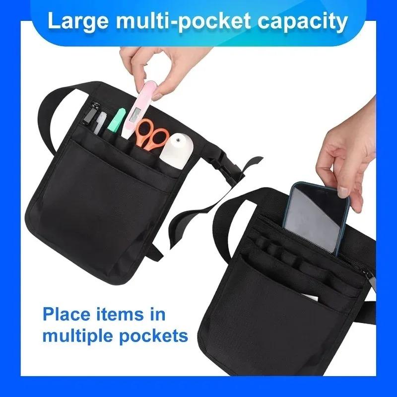 Nurse Tool Organizer Medical Waist Bag Nylon Storage Pouch for Scissors Tongs Hardware Kit Outdoor Hospital Staff Storage Bag