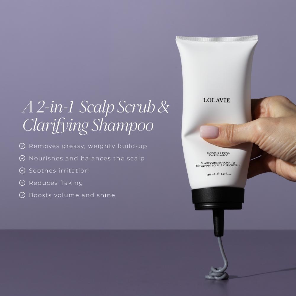 Lolavie Peeling-Detox-Kopfhaut-Shampoo, 180 ml