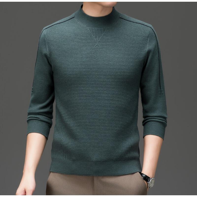 Новый мужской свитер с полуворотом — фото 5