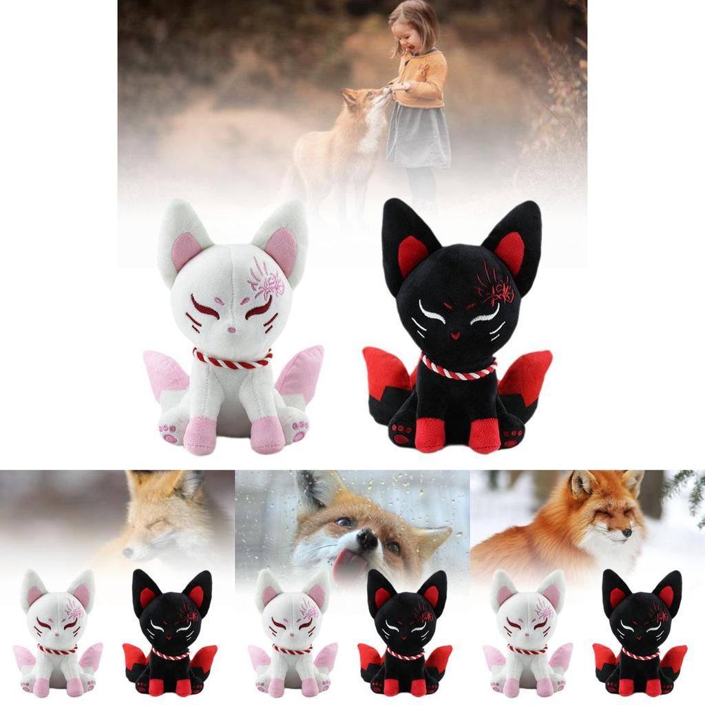 Adorable Plush Fox Toy Cute Cartoon Animal Stuffed Doll With Soft Pp Cotton Filling