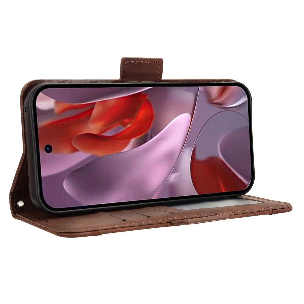 Für Google Pixel 9a Ledertasche Telefon Brieftasche Abdeckung mit Mehreren Kartenfächern