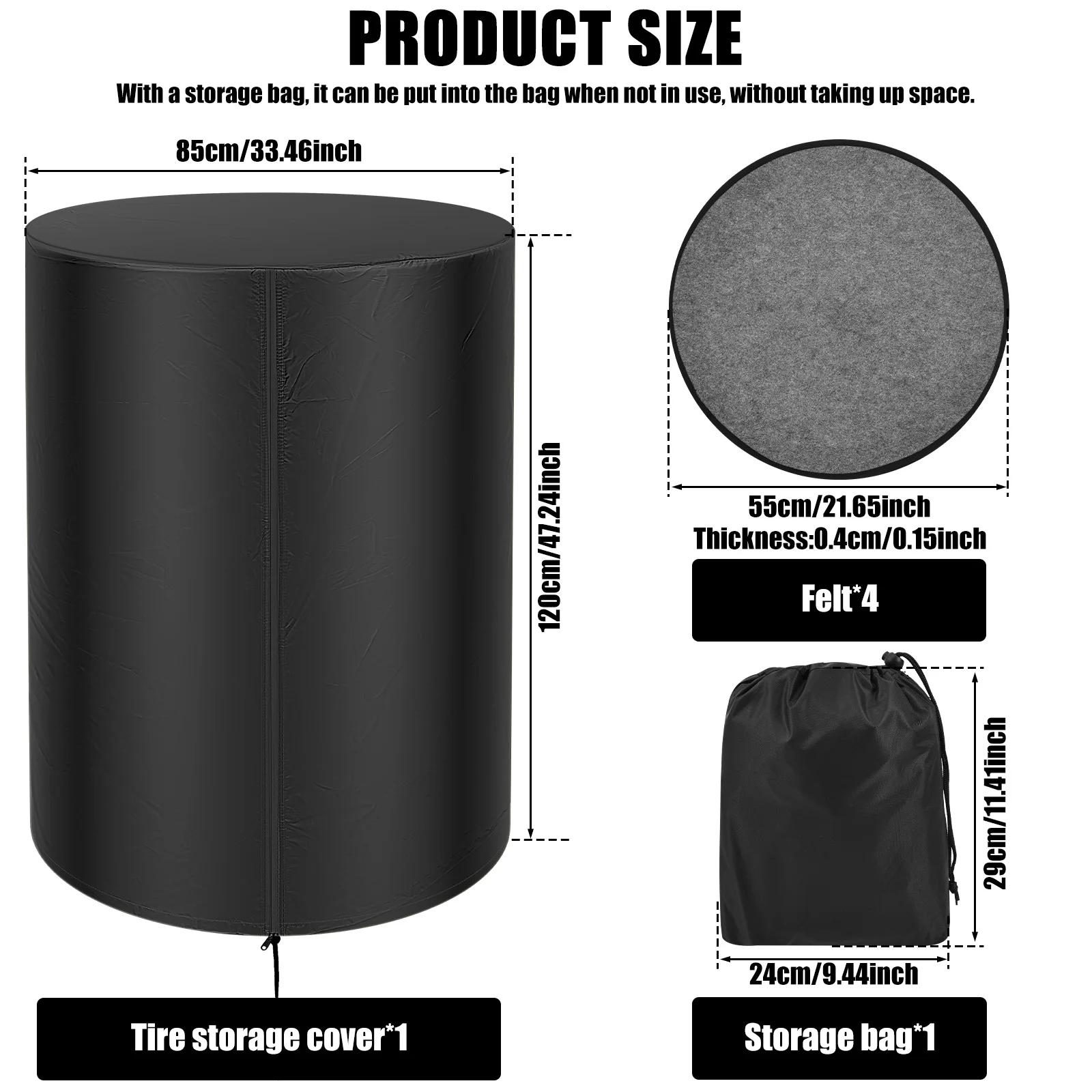 

Car Tyre Bag Oxford Waterproof Tire Storage Bag with 4 Felt Pads Universal Car Auto Wheel Tire Cover Vehicles Dustproof Tire Bag