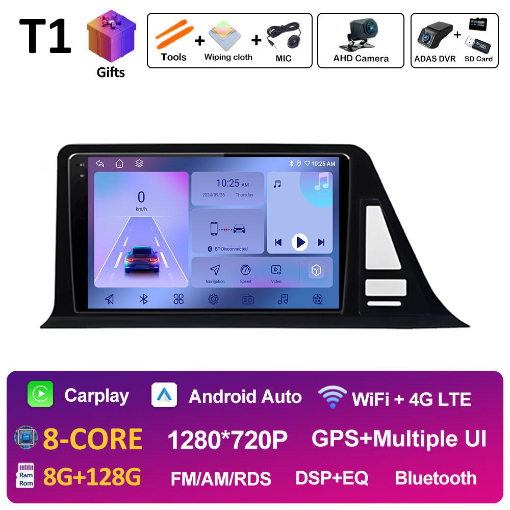 Intelligenrt System GPS Navigation For Toyota CHR C-HR 2016 2017 2018 2019 Android 14 DSP Stereo Autoradio Cooling Fan Head Unit