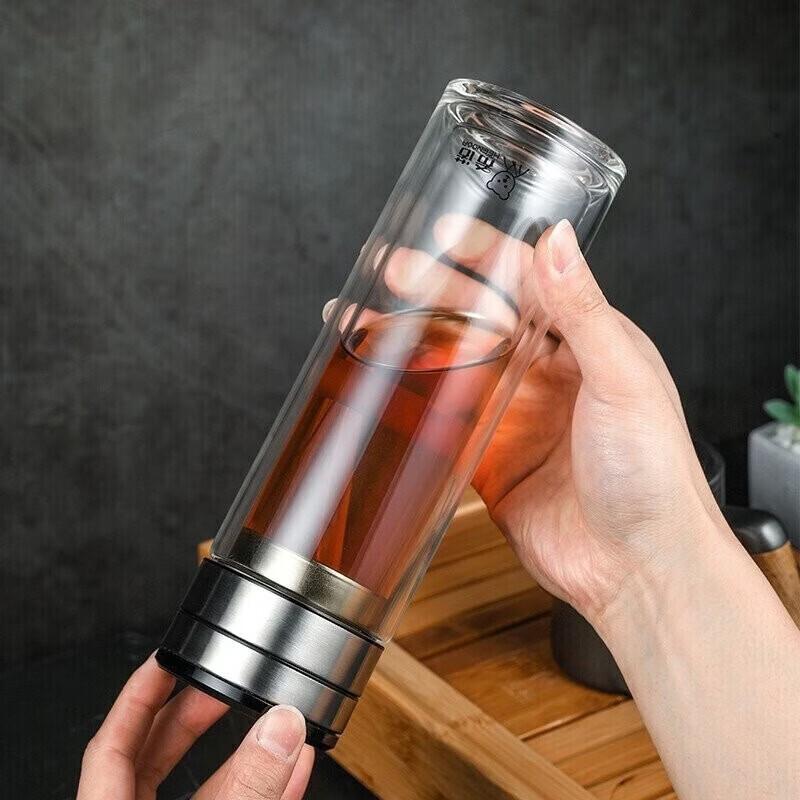Xinuo XN-7100 Double-Layer Tea Infuser Glass Cup