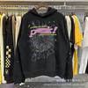 Unisex Kapuzen Streetwear Sweatshirt Set Baumwolle Grafikdruck Hip Hop Stil Lässiges Langarm Oberteil Hose
